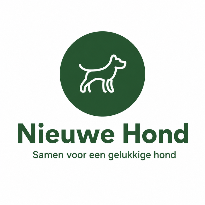 Nieuwe Hond logo verticaal met slogan