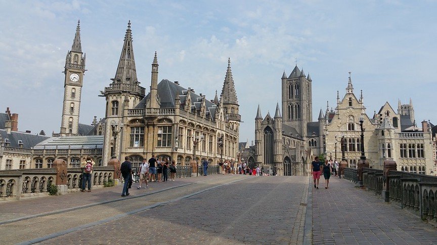 Wandelen en kuieren in Gent (België) - Gent